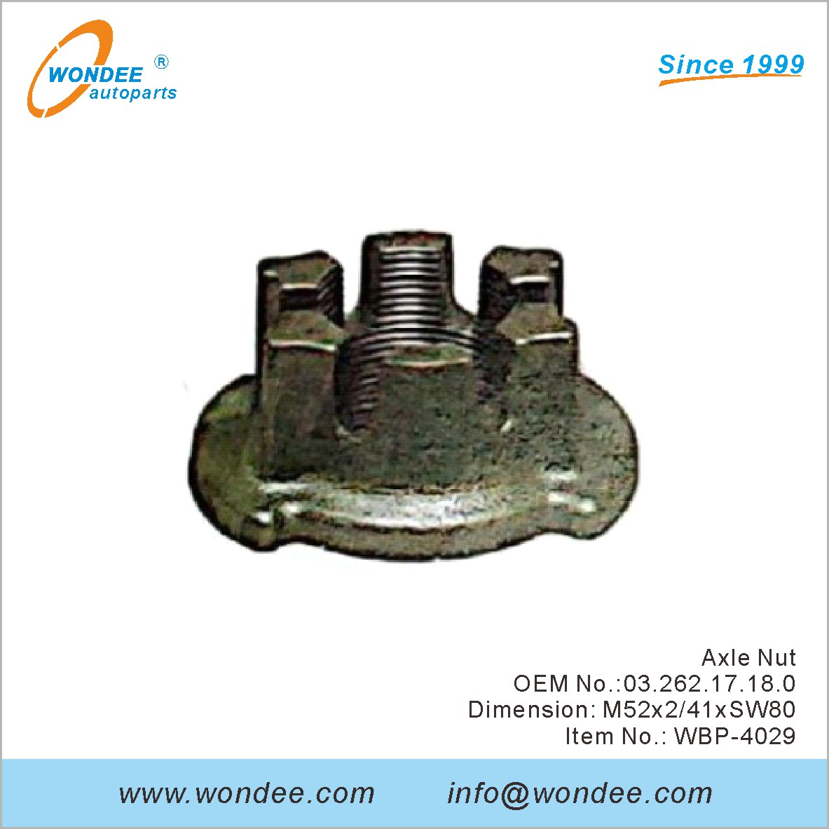 محور الجوز OEM 0326217180 لـ BPW من Wondee