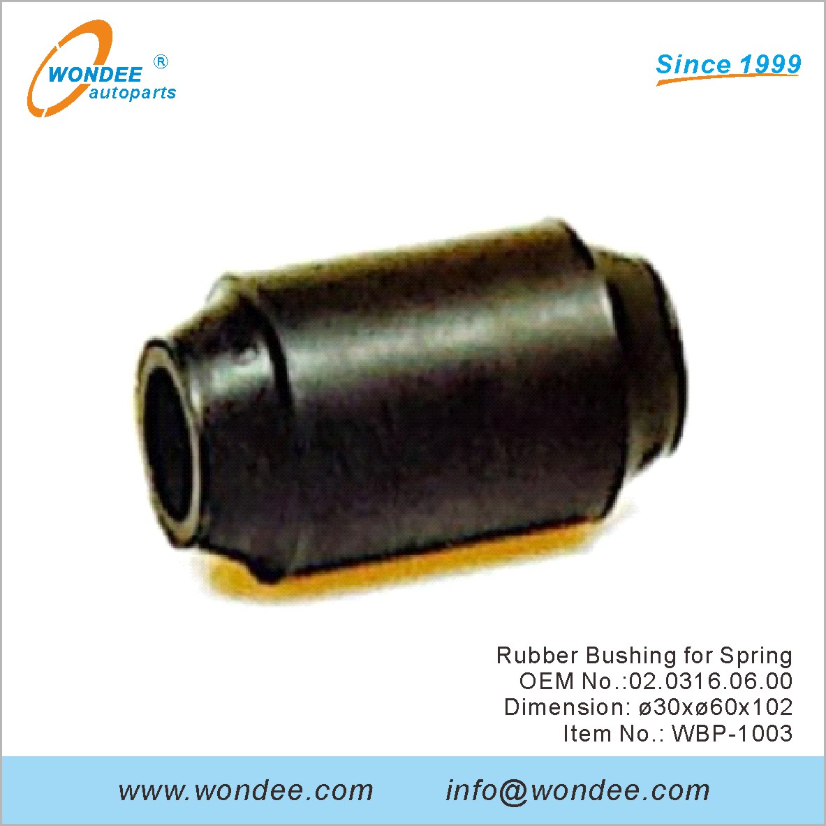 جلبة مطاطية لـ Spring OEM 0203160600 لـ BPW من Wondee