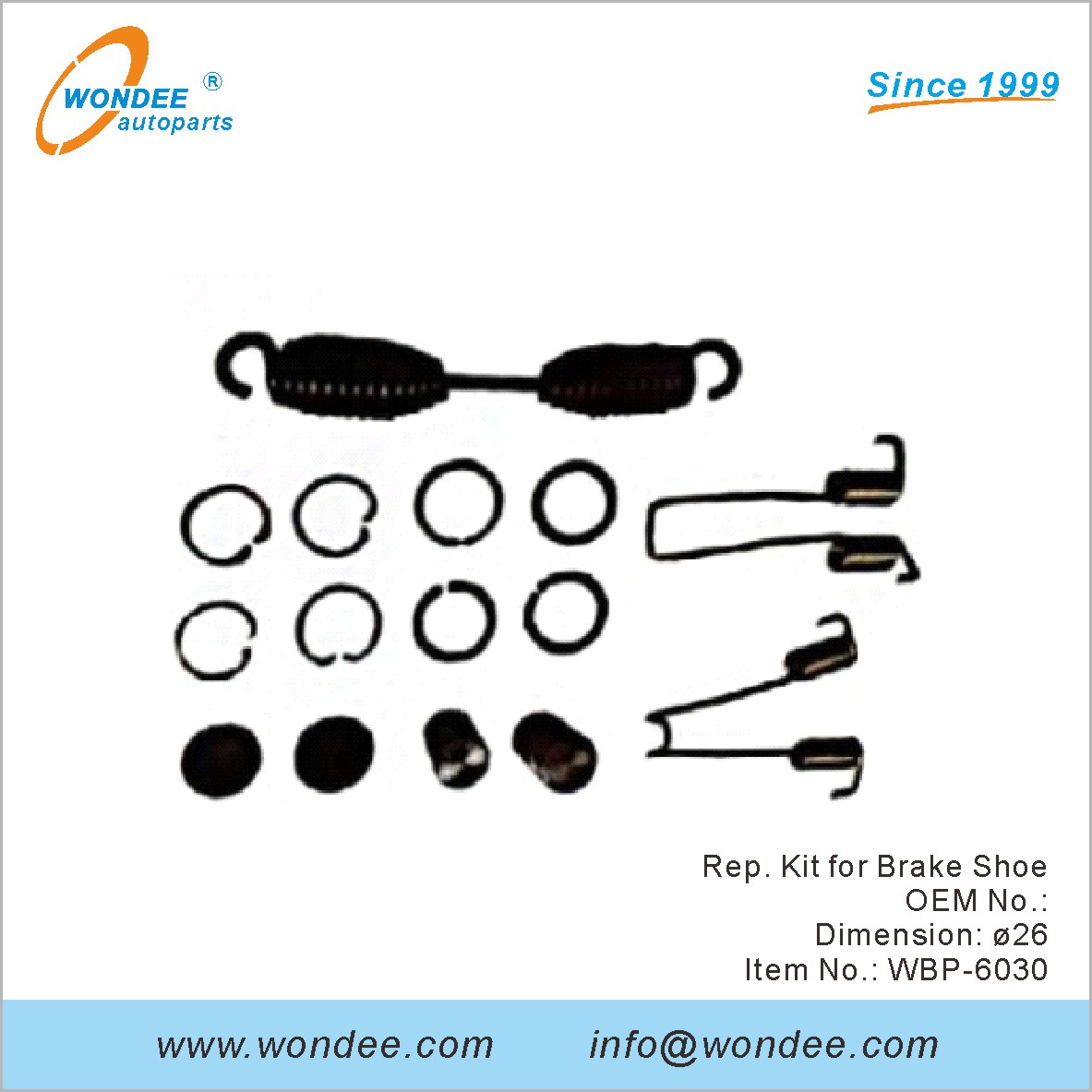 REP KIT for Brake Shoe OEM لـ BPW من Wondee