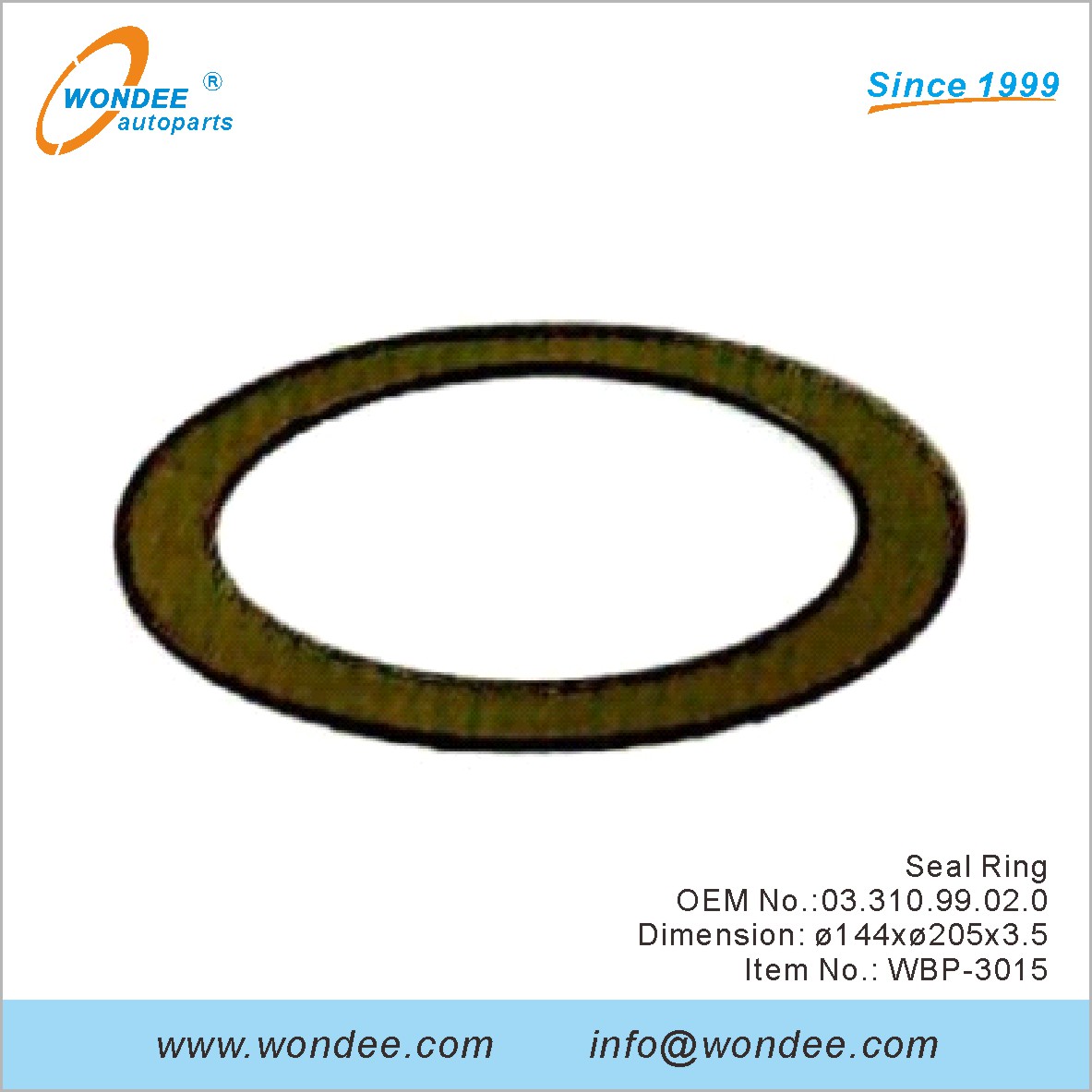 ختم حلقة OEM 0331099020 لـ BPW من Wondee