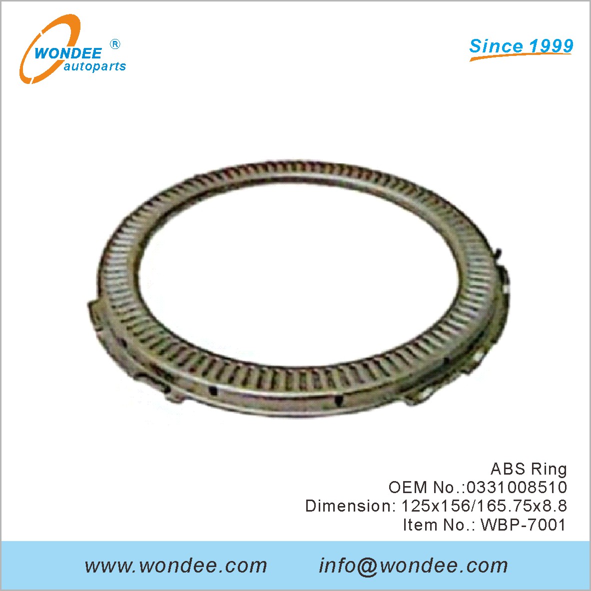 حلقة ABS OEM 0331008510 لـ BPW من Wondee