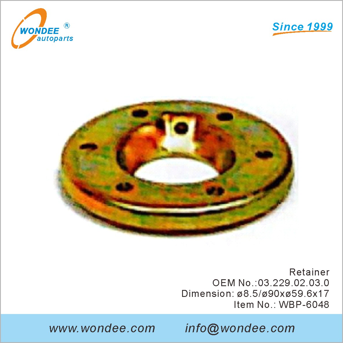 Retainer OEM 0322902030 لـ BPW من Wondee