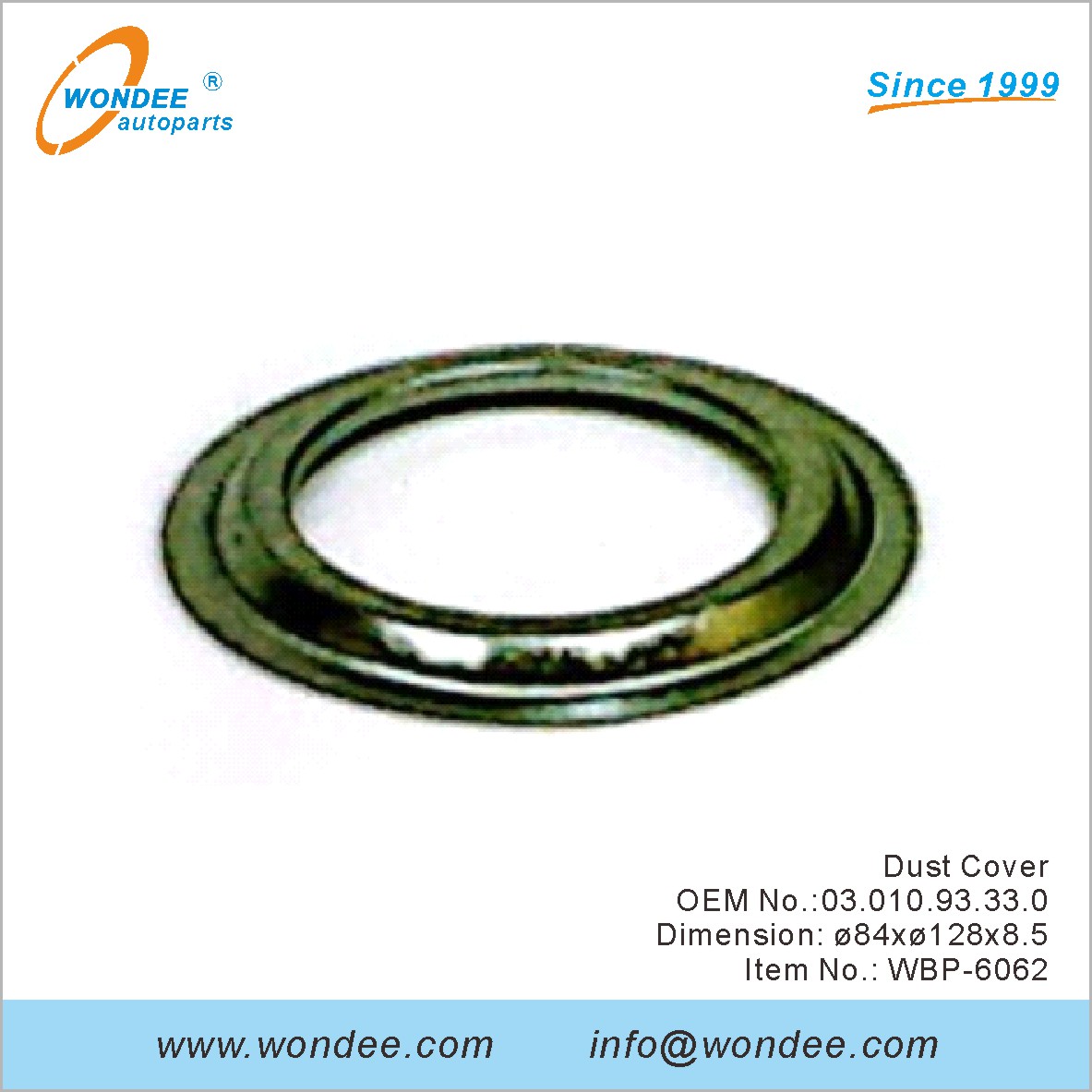 غطاء الغبار OEM 0301093330 لـ BPW من Wondee