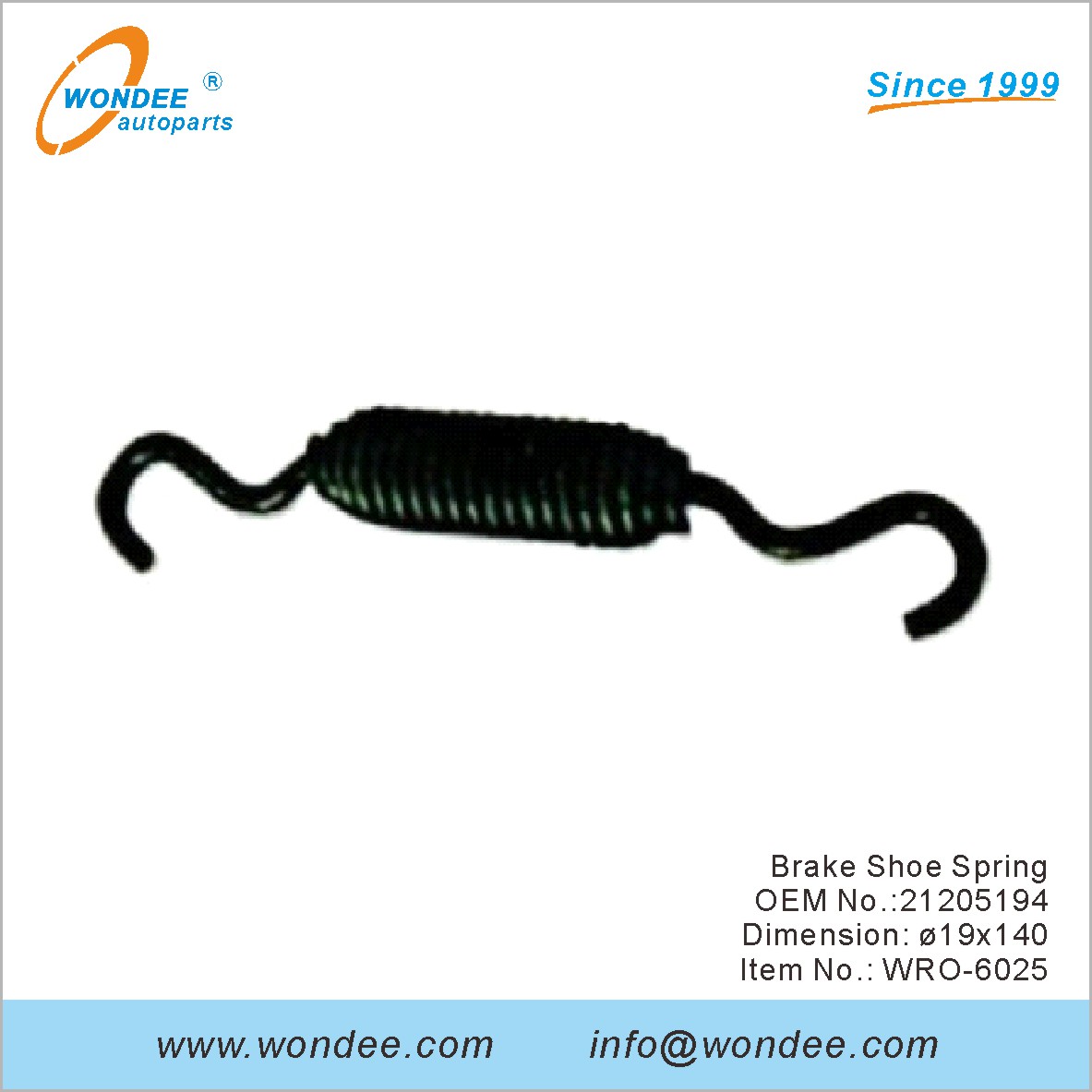 الفرامل حذاء الربيع OEM 21205194 لـ ROR من Wondee