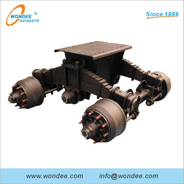24T 28T 32T 36T Germany Drum Type Bogie Suspension لشبه المقطورات والشاحنات