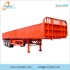 2-axle 3-axle Fence نصف مقطورات لنقل البضائع السائبة