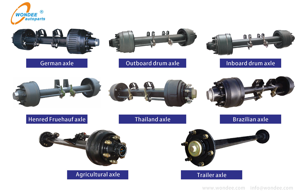 WONDEE trailer axles range