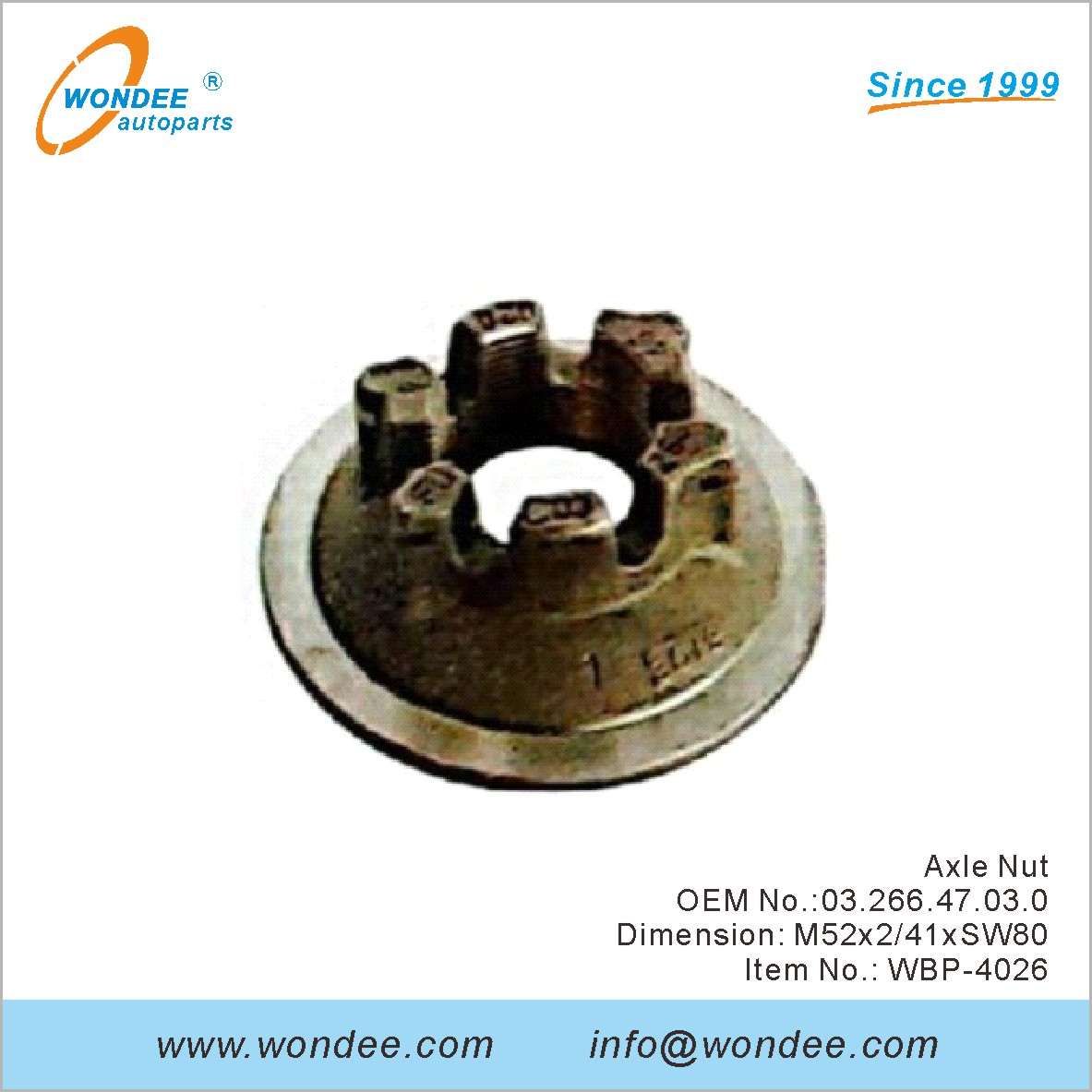 محور الجوز OEM 0326647030 لـ BPW من Wondee