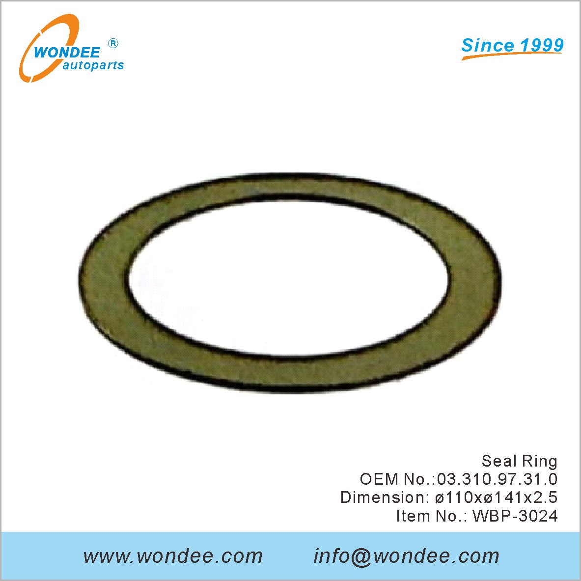 ختم حلقة OEM 0331097310 لـ BPW من Wondee