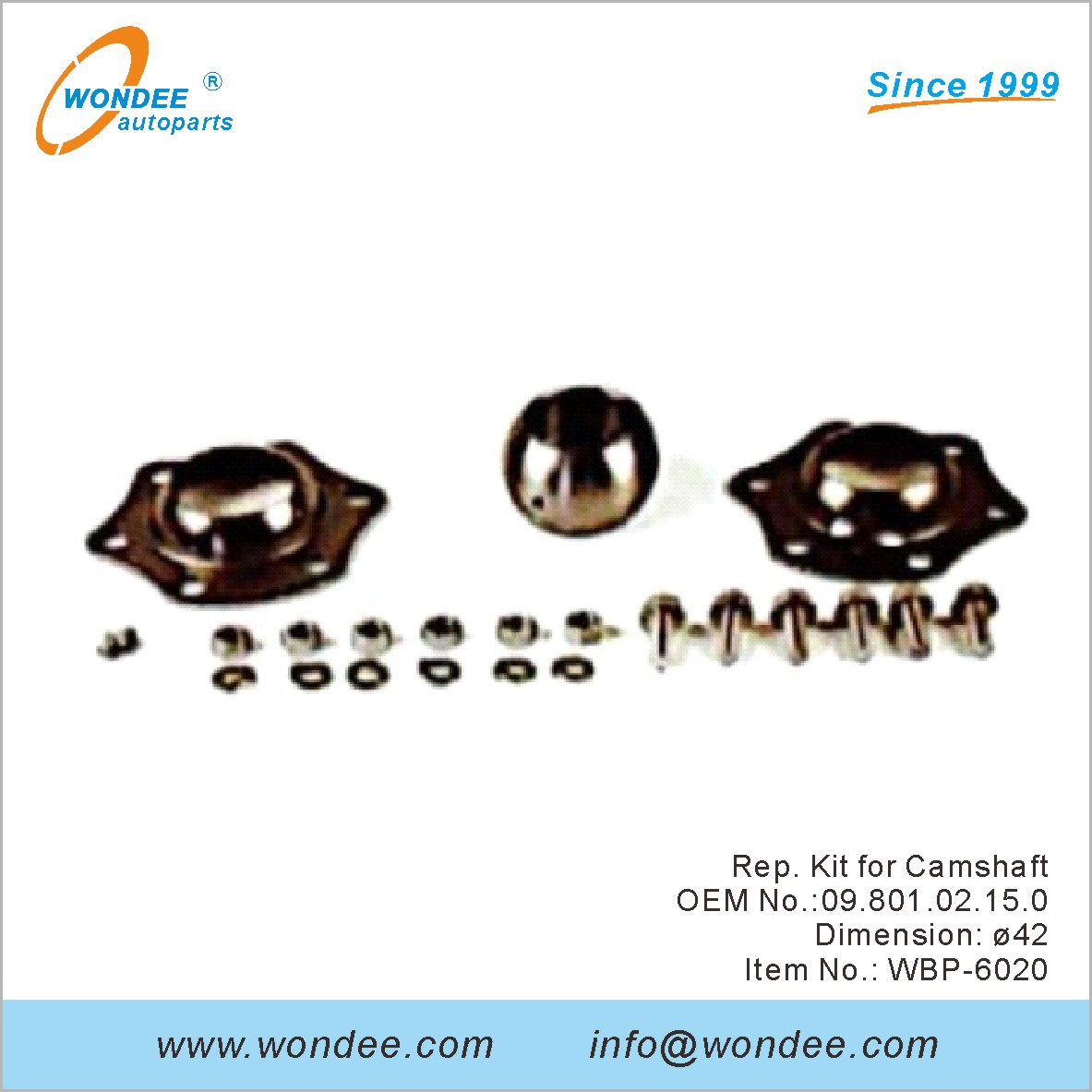 طقم مندوب لعمود الحدبات OEM 0980102150 لـ BPW من Wondee