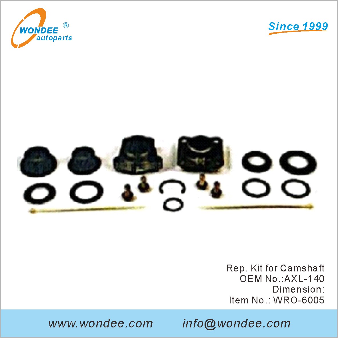 REP. KIT for عمود الحدبات OEM AXL-140 لـ ROR من Wondee
