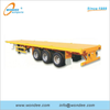 2-axle 3-axle 40 Feet Flatbed نصف مقطورات للحاويات ونقل البضائع السائبة