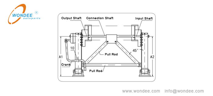 32 طن هبوط للعطور الثقيلة نصف مقطورة من الصين الصانع / الأوتوبارت Wondee